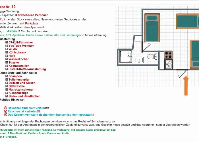 Apartament Finkenwerder Larisa's Nr12-ganze Unterkunft-mit Parkplatz *